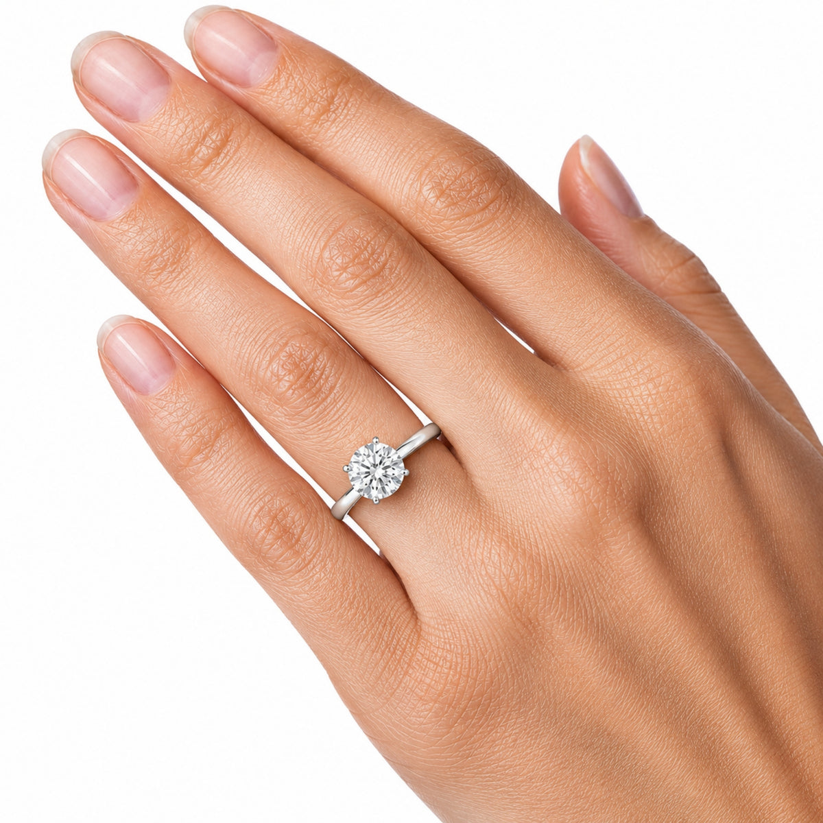 Diamonair Solitaire Ring Builder - Lab Grown Diamond 14K Gold Engagement Ring