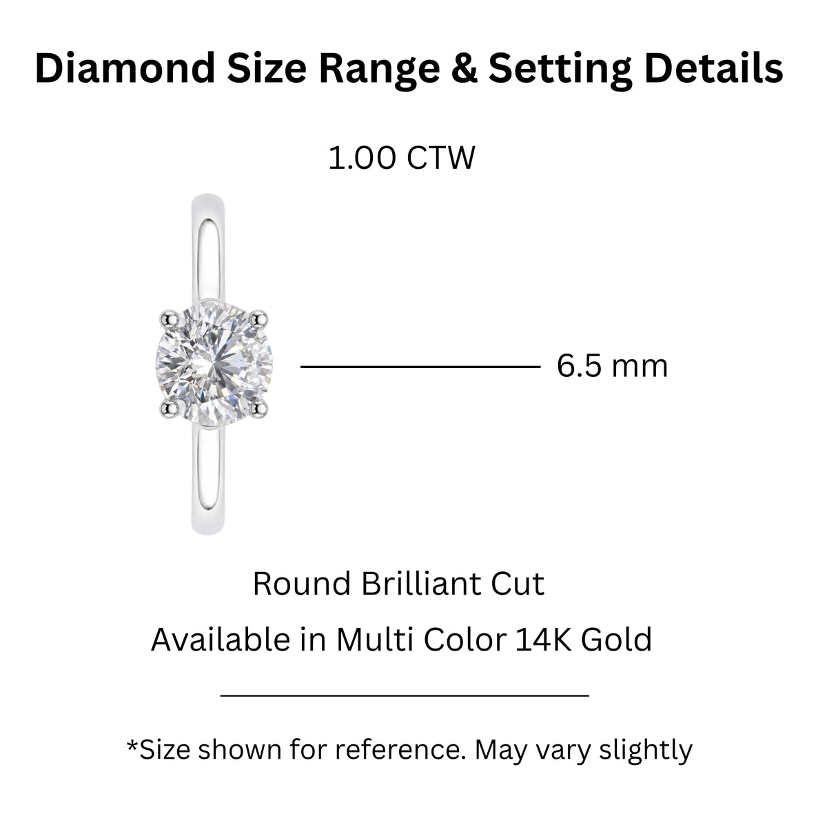 Diamonair Solitaire Ring Builder - Lab Grown Diamond 14K Gold Engagement Ring
