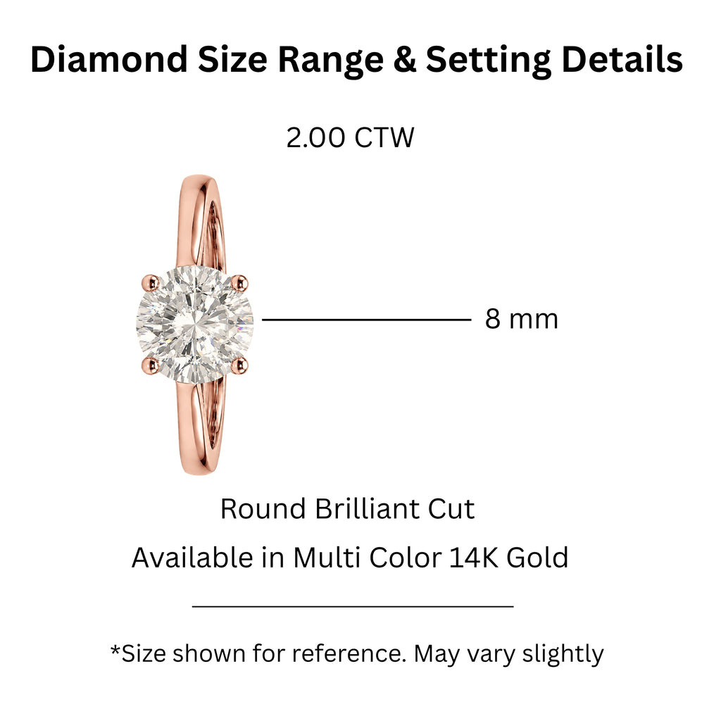 Diamonair Solitaire Ring Builder - Lab Grown Diamond 14K Gold Engagement Ring