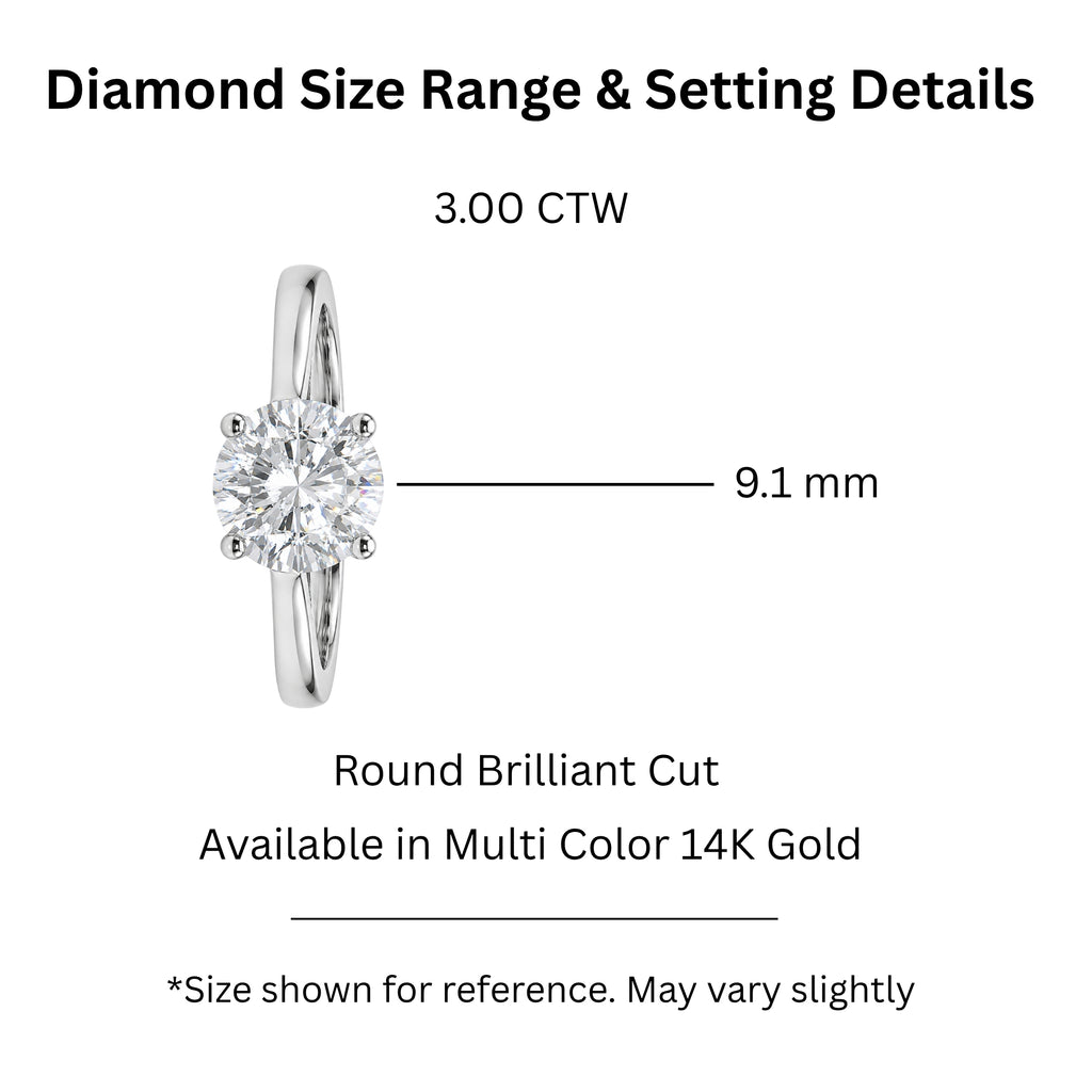 Diamonair Solitaire Ring Builder - Lab Grown Diamond 14K Gold Engagement Ring