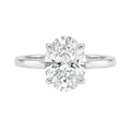 1.00-6.00 Carat T.W. Oval-cut IGI Certified IGI Certified Lab Grown Diamond (F/VS+) 14K Gold Solitaire Ring