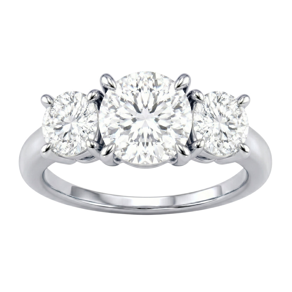 Diamonair 3 Stone Ring Set - Lab Grown Diamond 14K Gold 3 Stone Ring