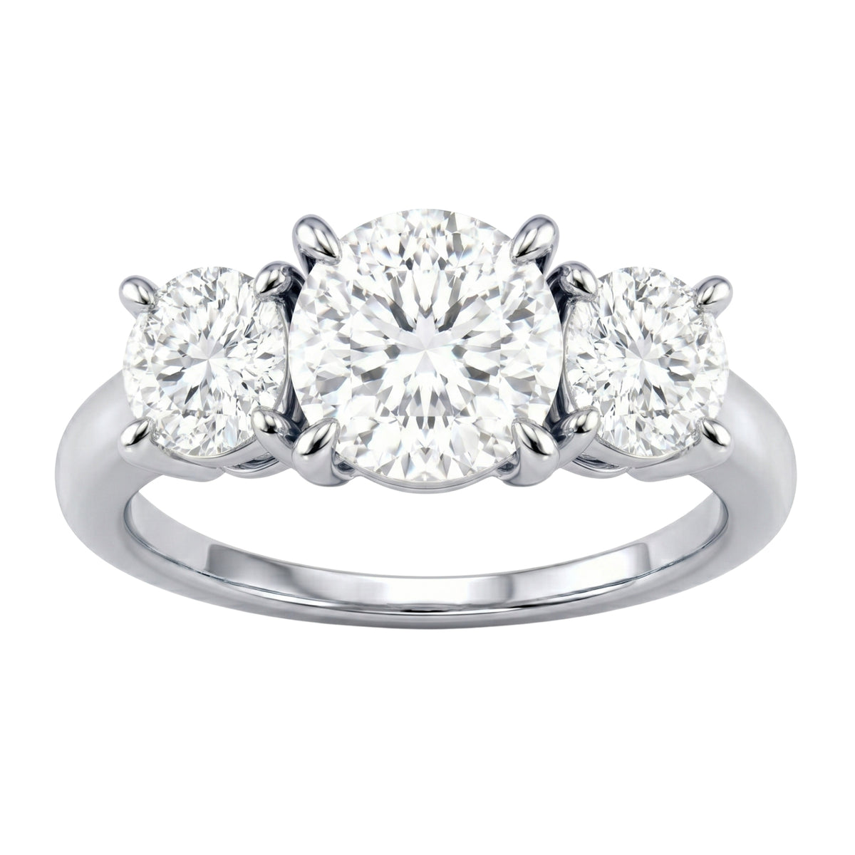 Diamonair 3 Stone Ring Set - Lab Grown Diamond 14K Gold 3 Stone Ring