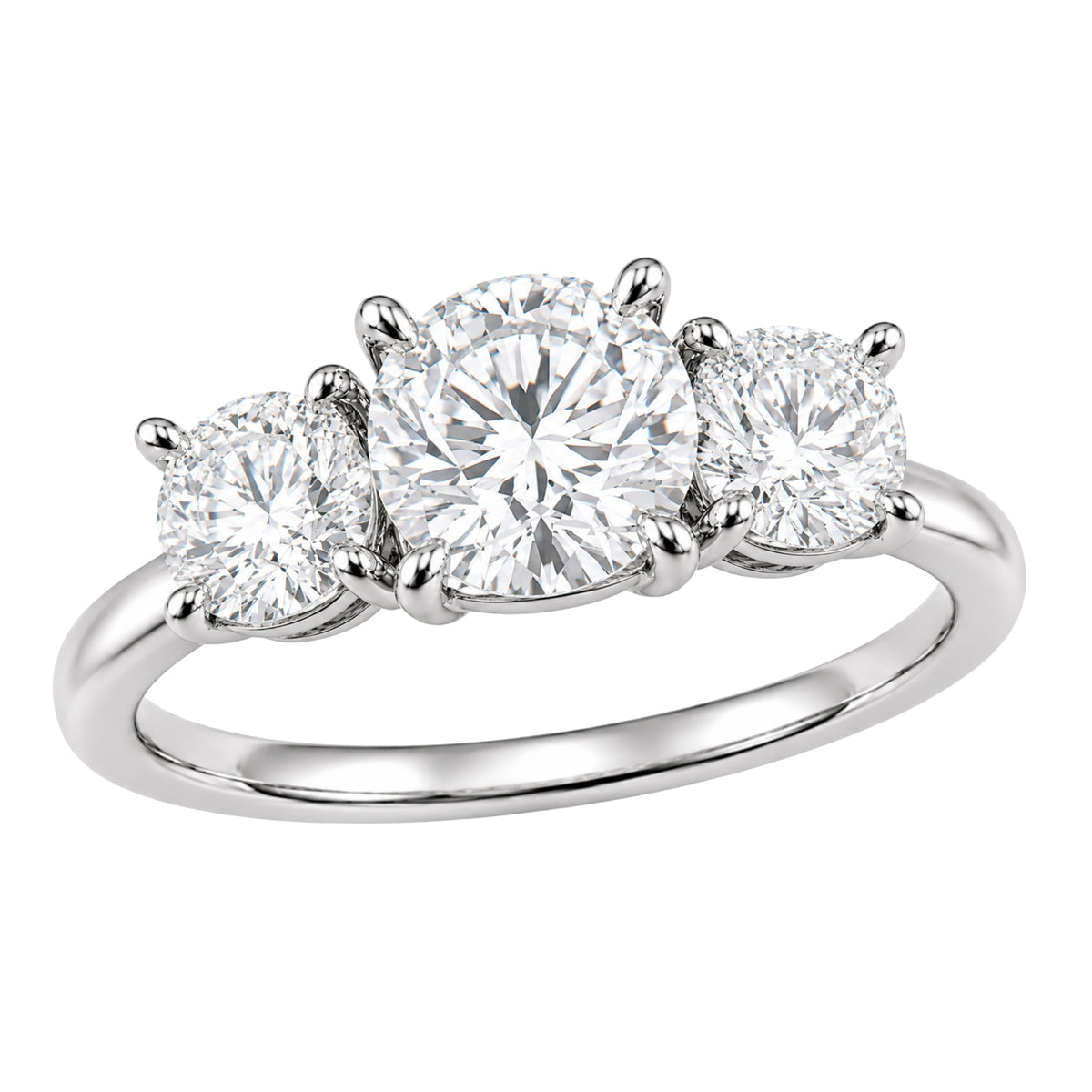 Diamonair 3 Stone Ring Set - Lab Grown Diamond 14K Gold 3 Stone Ring