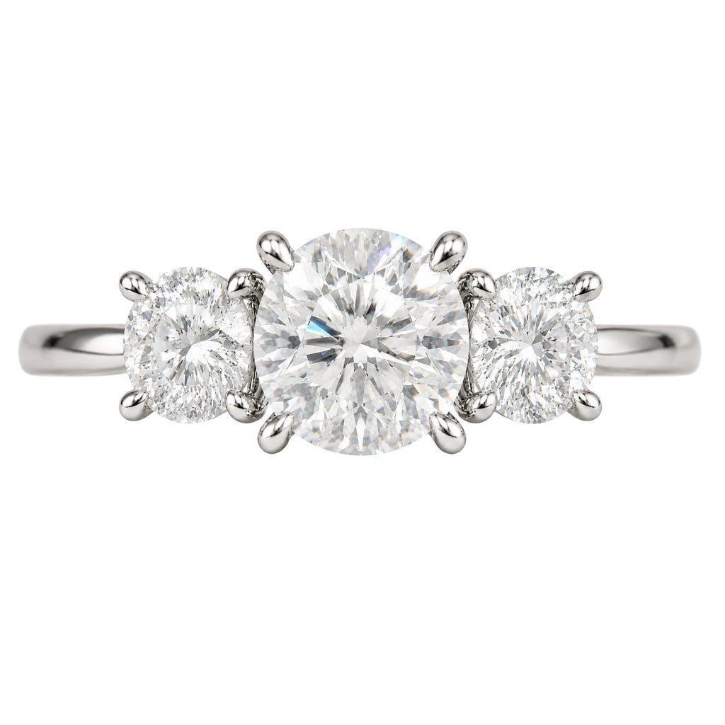 Diamonair 3 Stone Ring Set - Lab Grown Diamond 14K Gold 3 Stone Ring