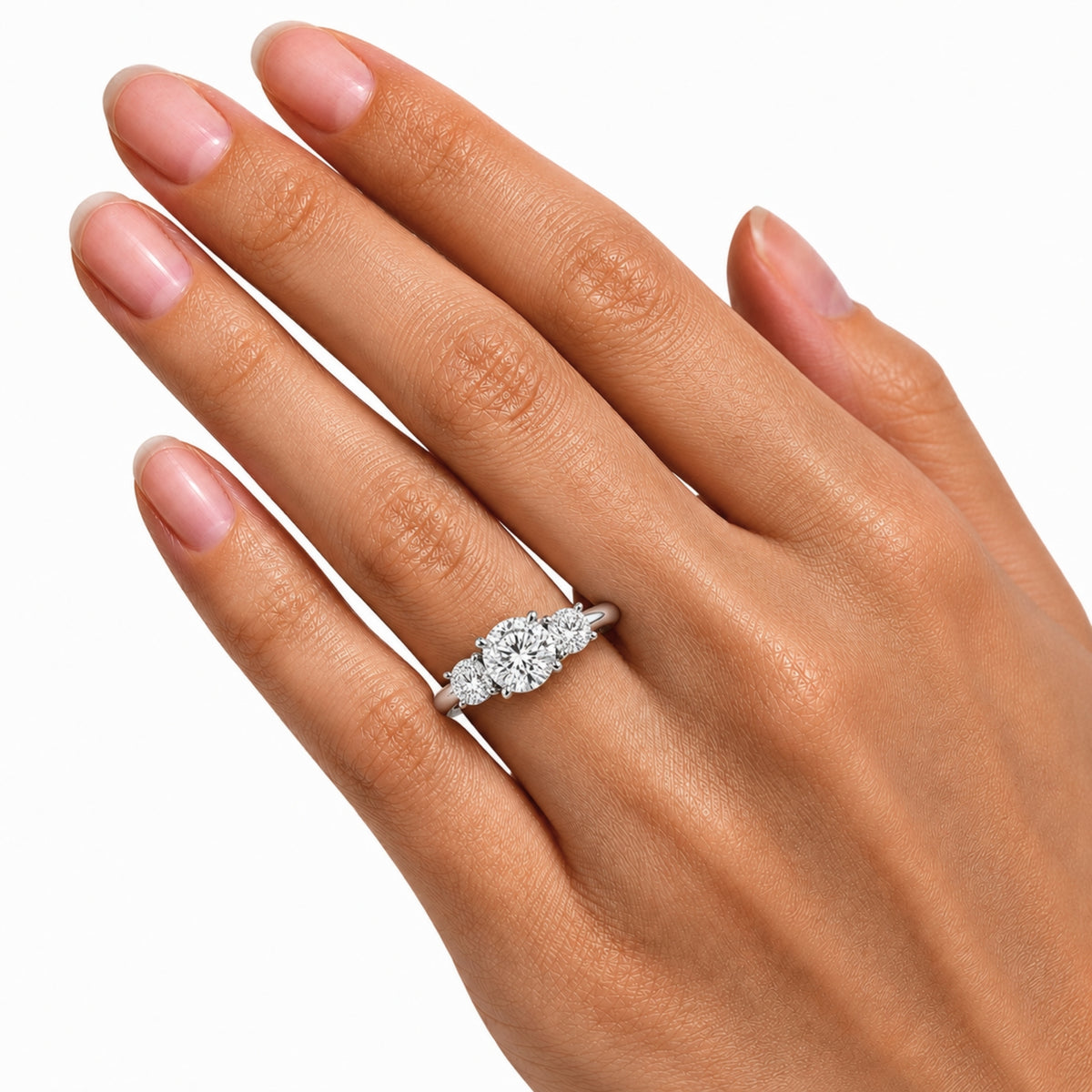 Diamonair 3 Stone Ring Set - Lab Grown Diamond 14K Gold 3 Stone Ring