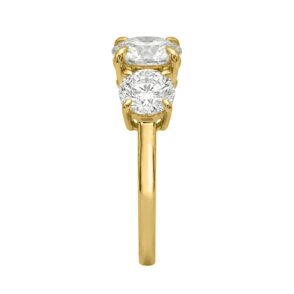 Diamonair 3 Stone Ring Set - Lab Grown Diamond 14K Gold 3 Stone Ring