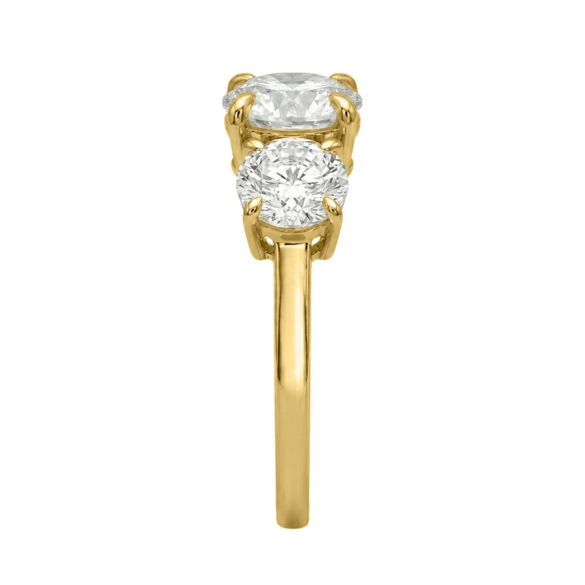 Diamonair 3 Stone Ring Set - Lab Grown Diamond 14K Gold 3 Stone Ring