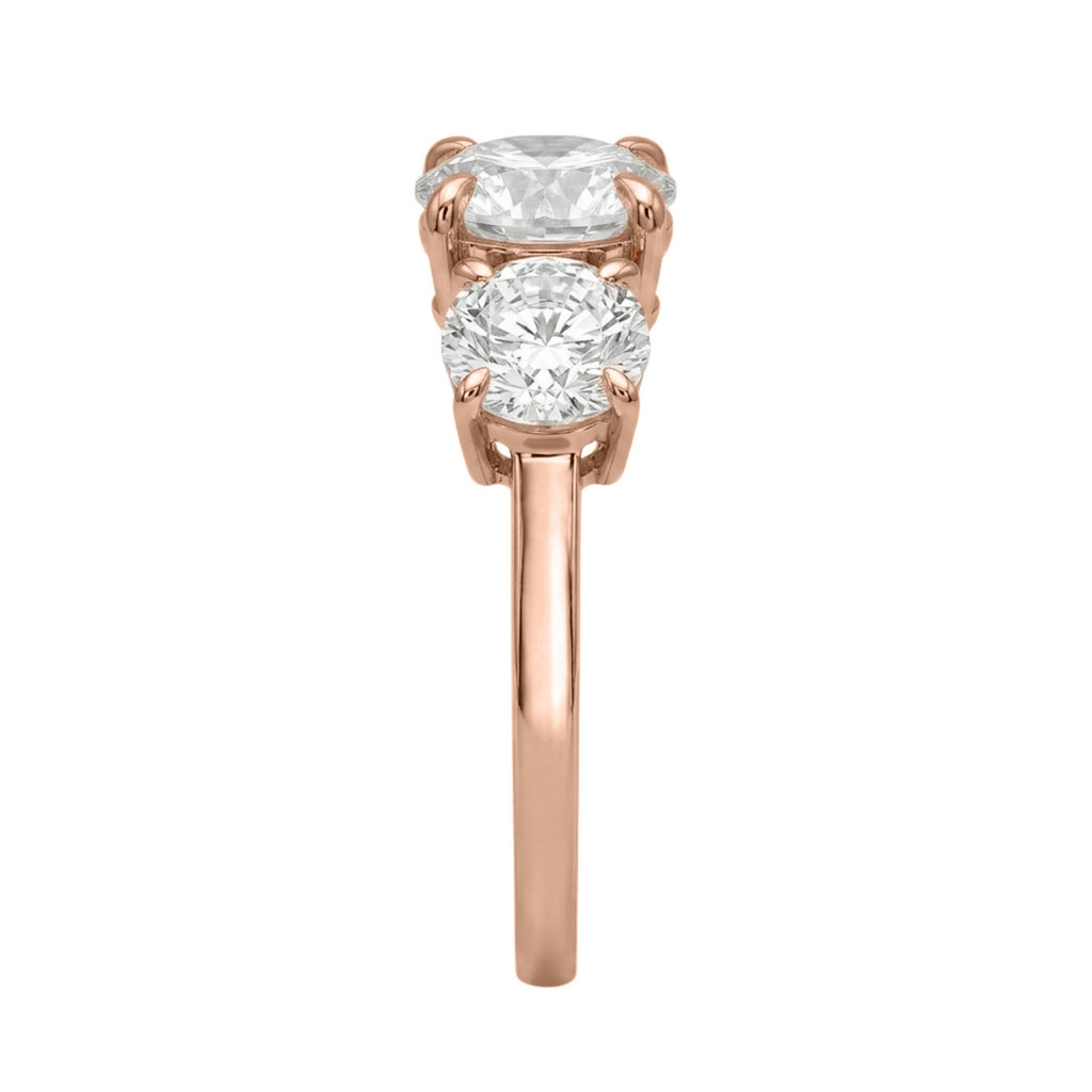 Diamonair 3 Stone Ring Set - Lab Grown Diamond 14K Gold 3 Stone Ring