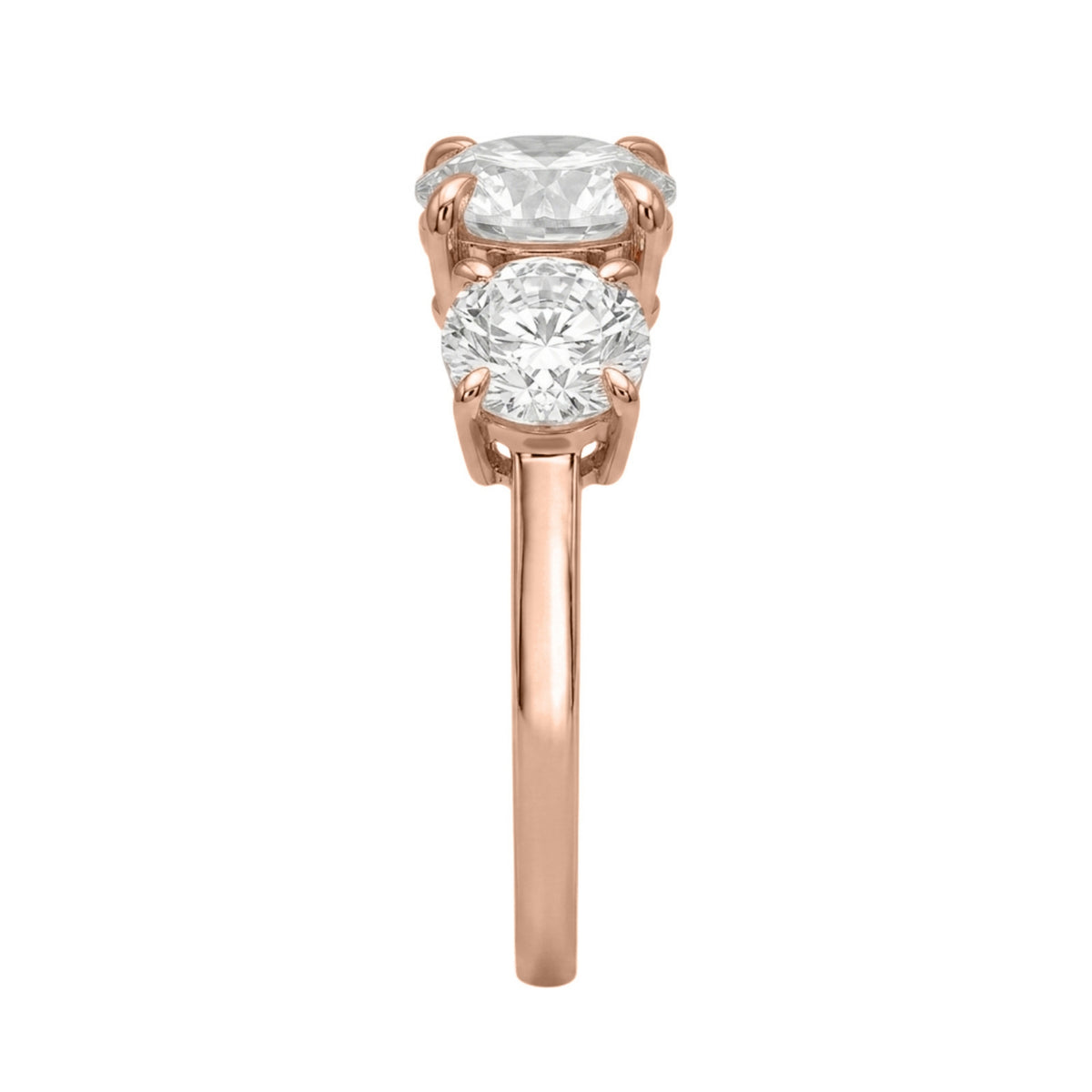 Diamonair 3 Stone Ring Set - Lab Grown Diamond 14K Gold 3 Stone Ring