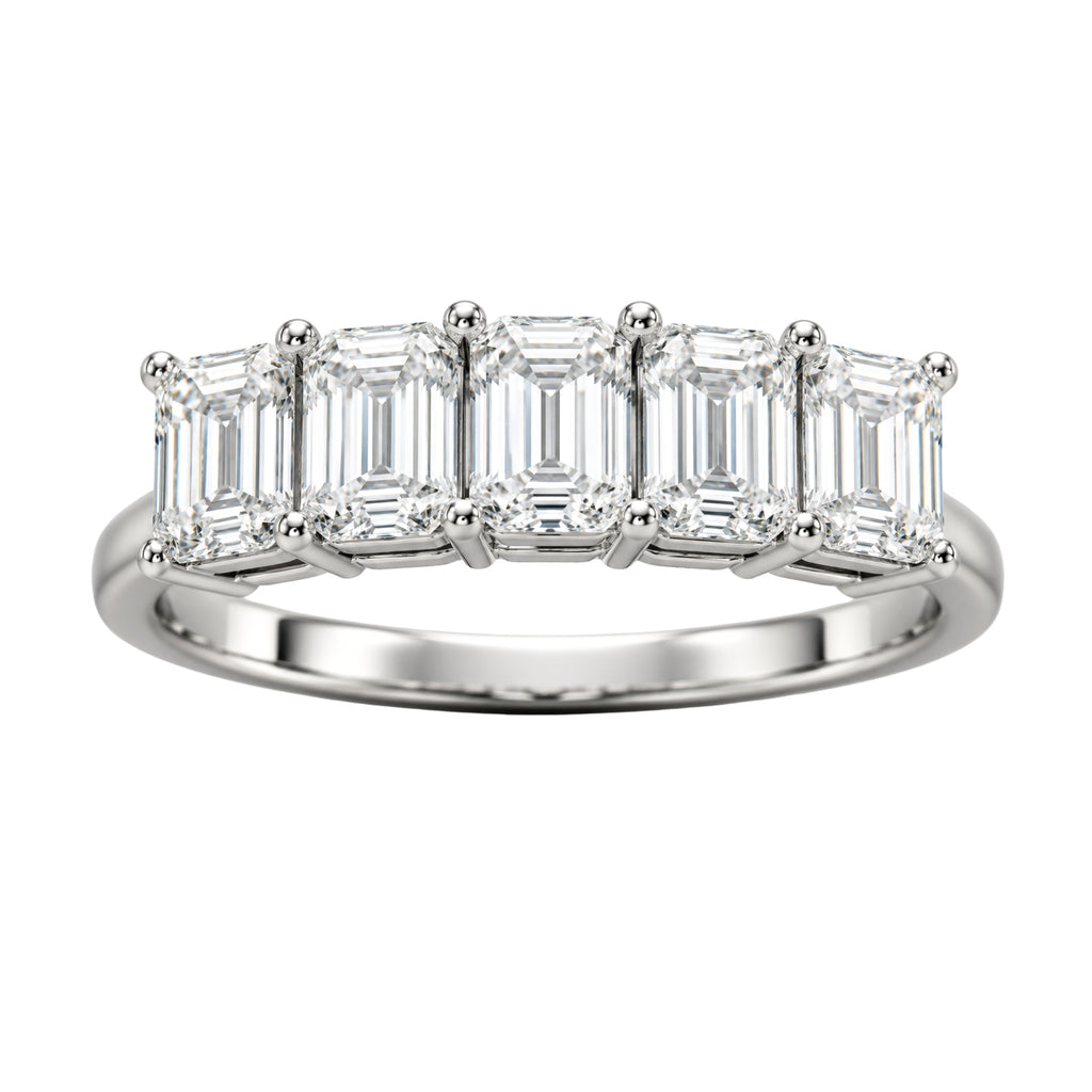 Diamonair 5 Stone Prong Ring set - Lab Grown Diamond 14K Gold 5 Stone Prong Ring