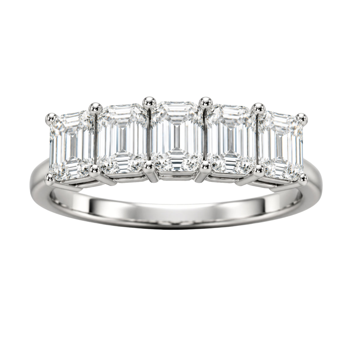 Diamonair 5 Stone Prong Ring set - Lab Grown Diamond 14K Gold 5 Stone Prong Ring