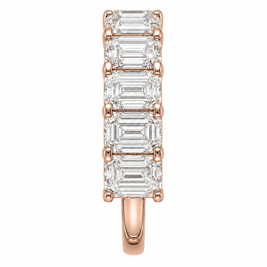 Diamonair 5 Stone Prong Ring set - Lab Grown Diamond 14K Gold 5 Stone Prong Ring
