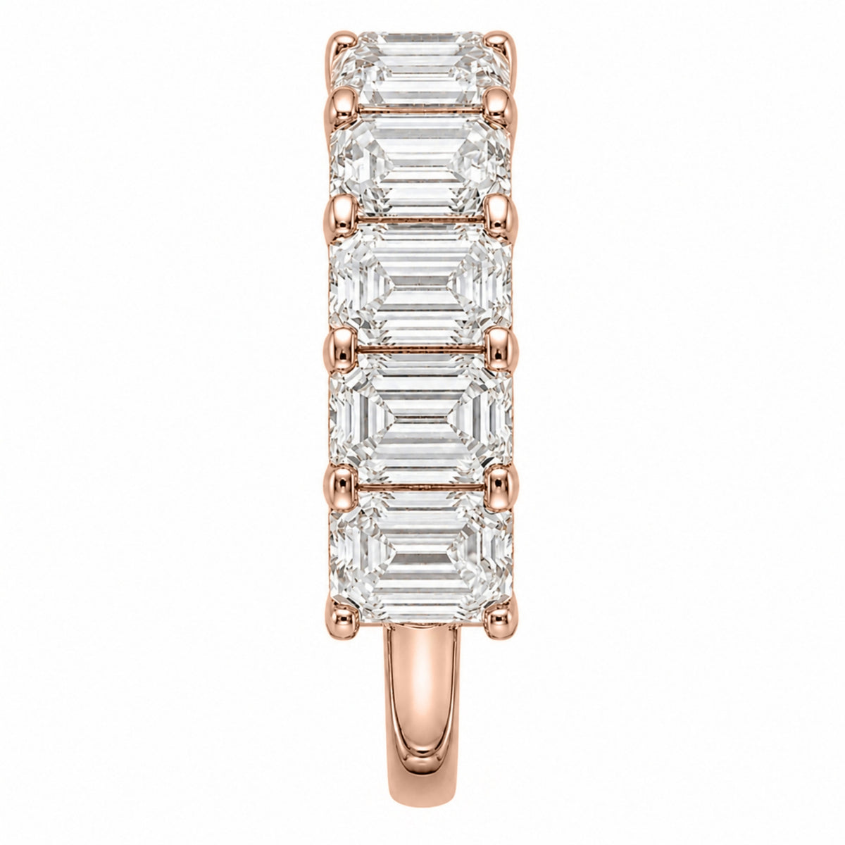 Diamonair 5 Stone Prong Ring set - Lab Grown Diamond 14K Gold 5 Stone Prong Ring