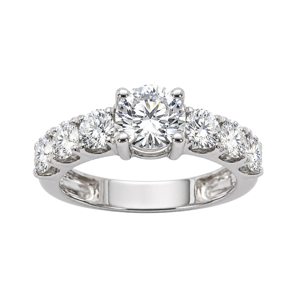 3.00 Carat T.W. Round-cut Lab Grown Diamond (F/VS+) 14K Gold Fashion Ring