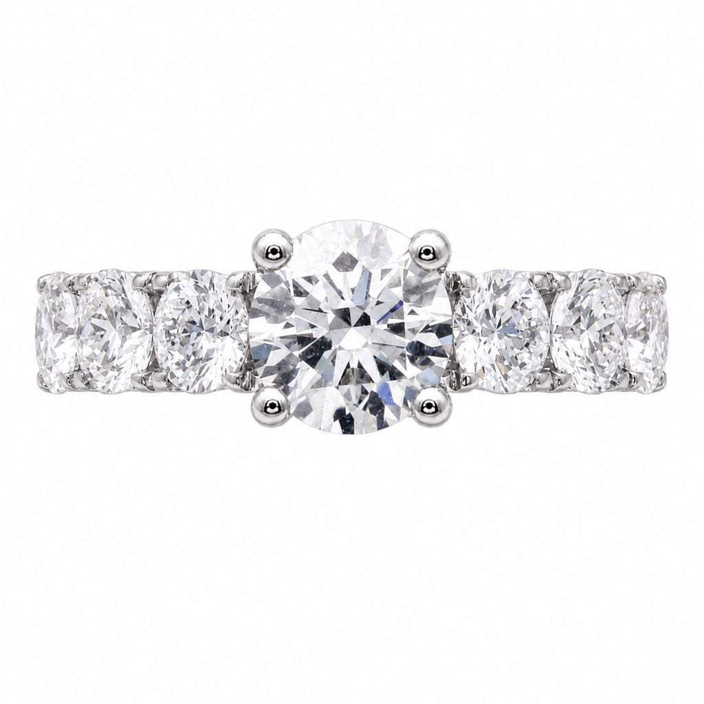 3.00 Carat T.W. Round-cut Lab Grown Diamond (F/VS+) 14K Gold Fashion Ring