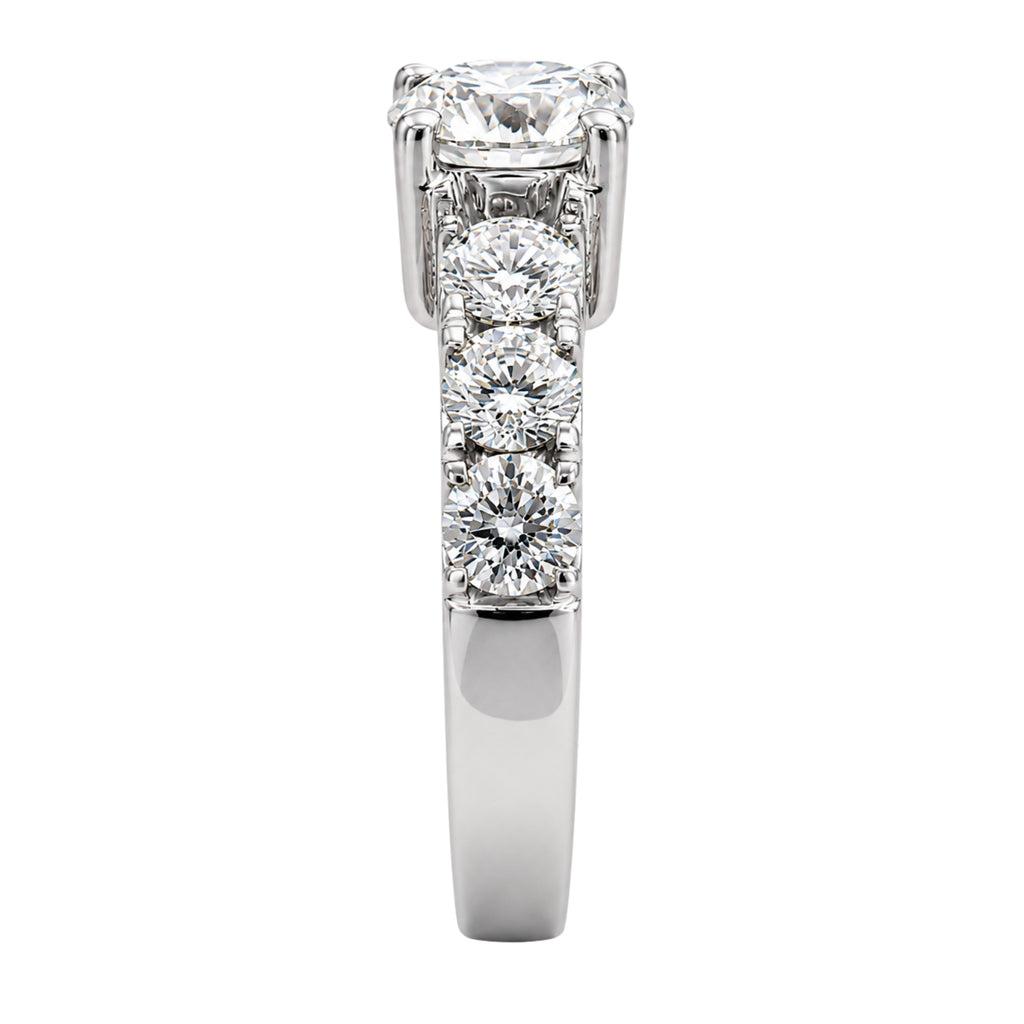 3.00 Carat T.W. Round-cut Lab Grown Diamond (F/VS+) 14K Gold Fashion Ring