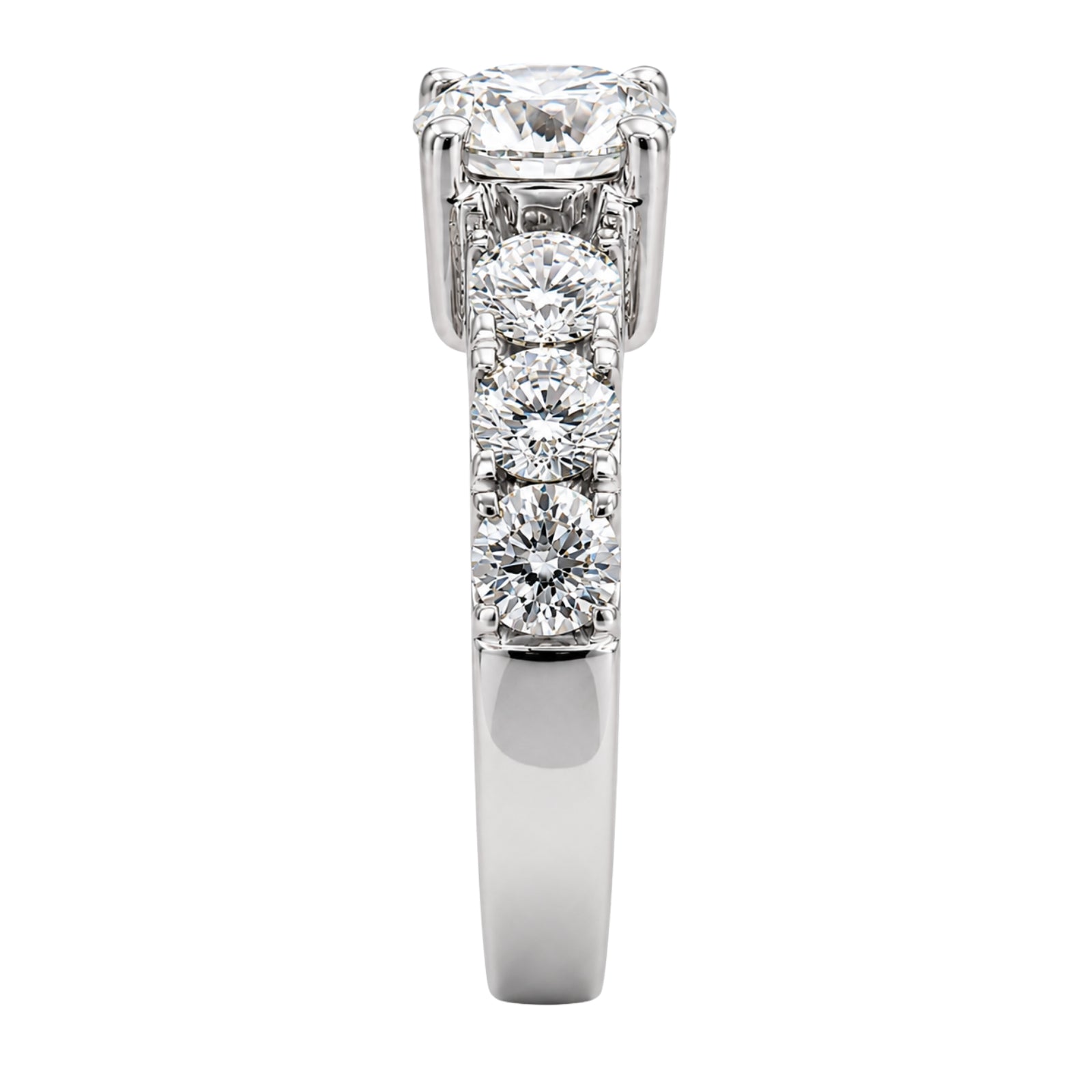 3.00 Carat T.W. Round-cut Lab Grown Diamond (F/VS+) 14K Gold Fashion Ring