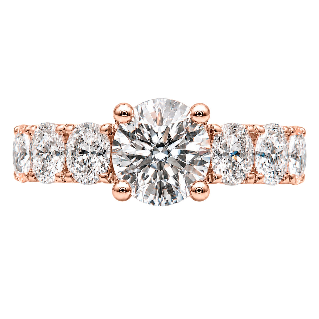 3.00 Carat T.W. Round-cut Lab Grown Diamond (F/VS+) 14K Gold Fashion Ring