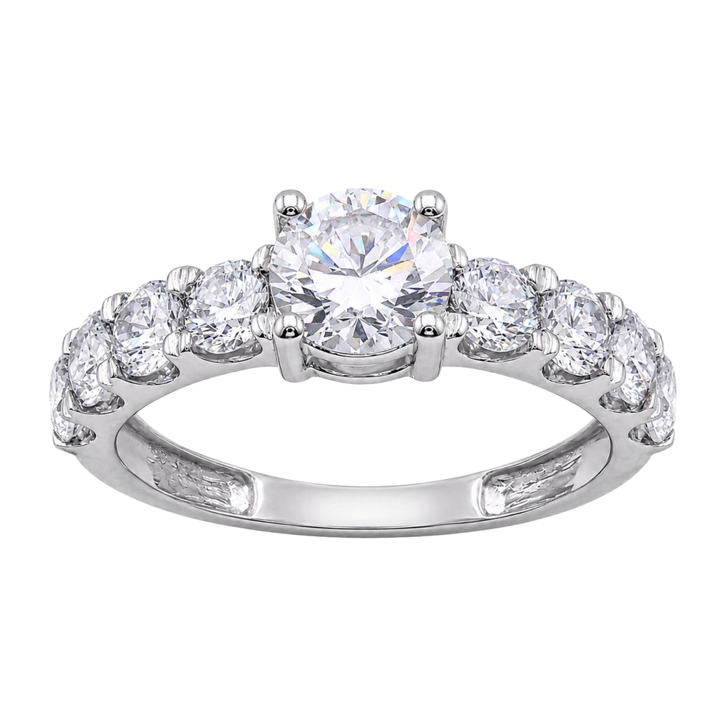 2.00 Carat T.W. Round-cut Lab Grown Diamond (F/VS+) 14K Gold Fashion Ring