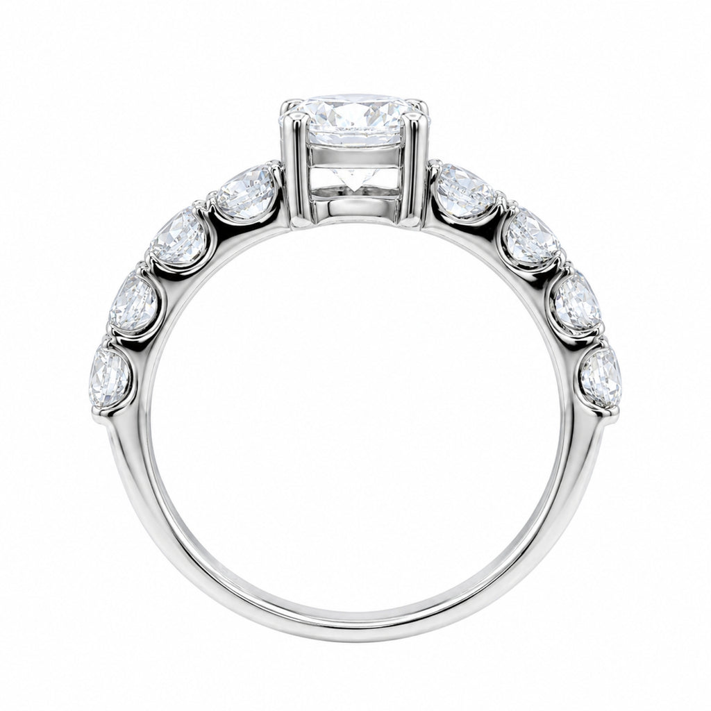 2.00 Carat T.W. Round-cut Lab Grown Diamond (F/VS+) 14K Gold Fashion Ring