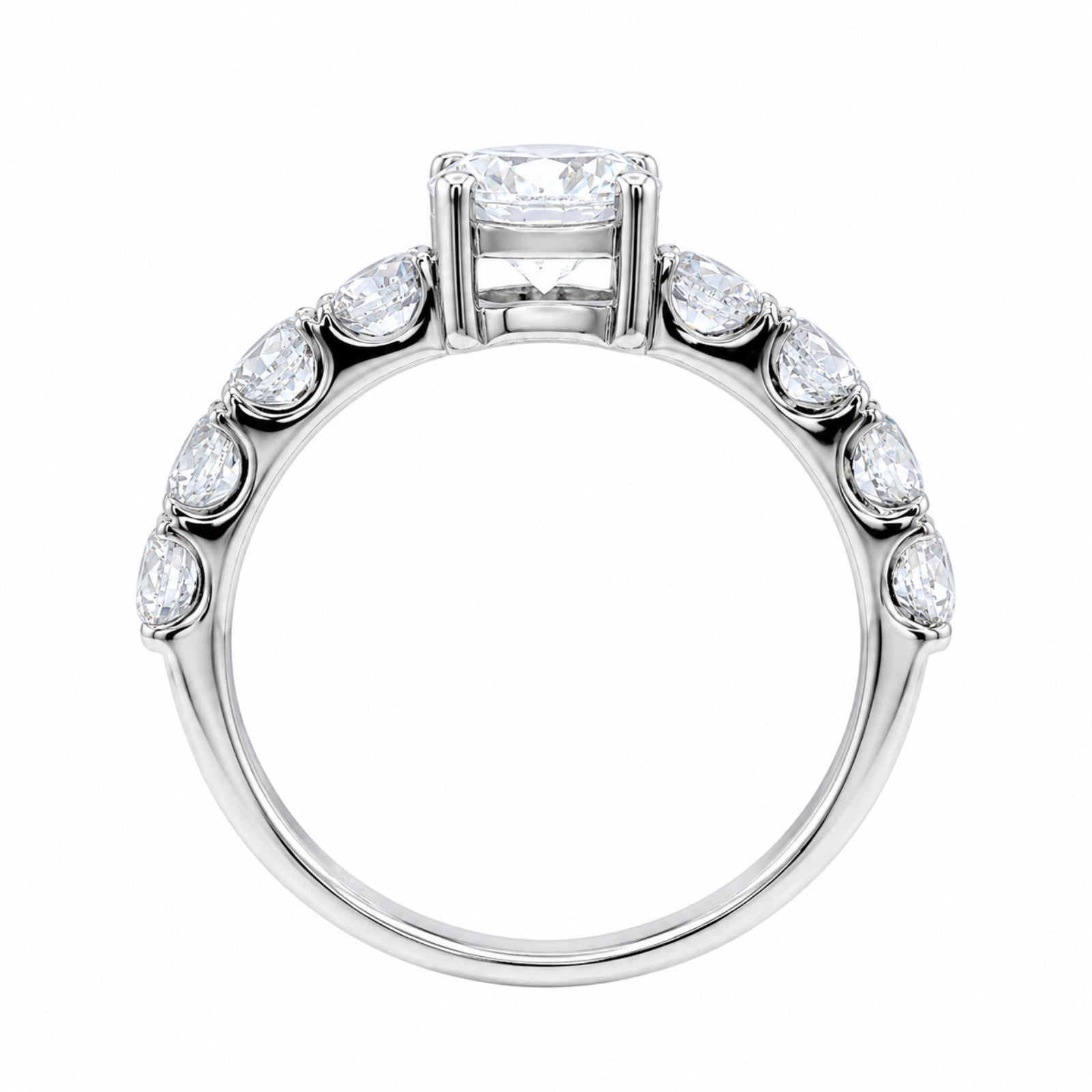 2.00 Carat T.W. Round-cut Lab Grown Diamond (F/VS+) 14K Gold Fashion Ring