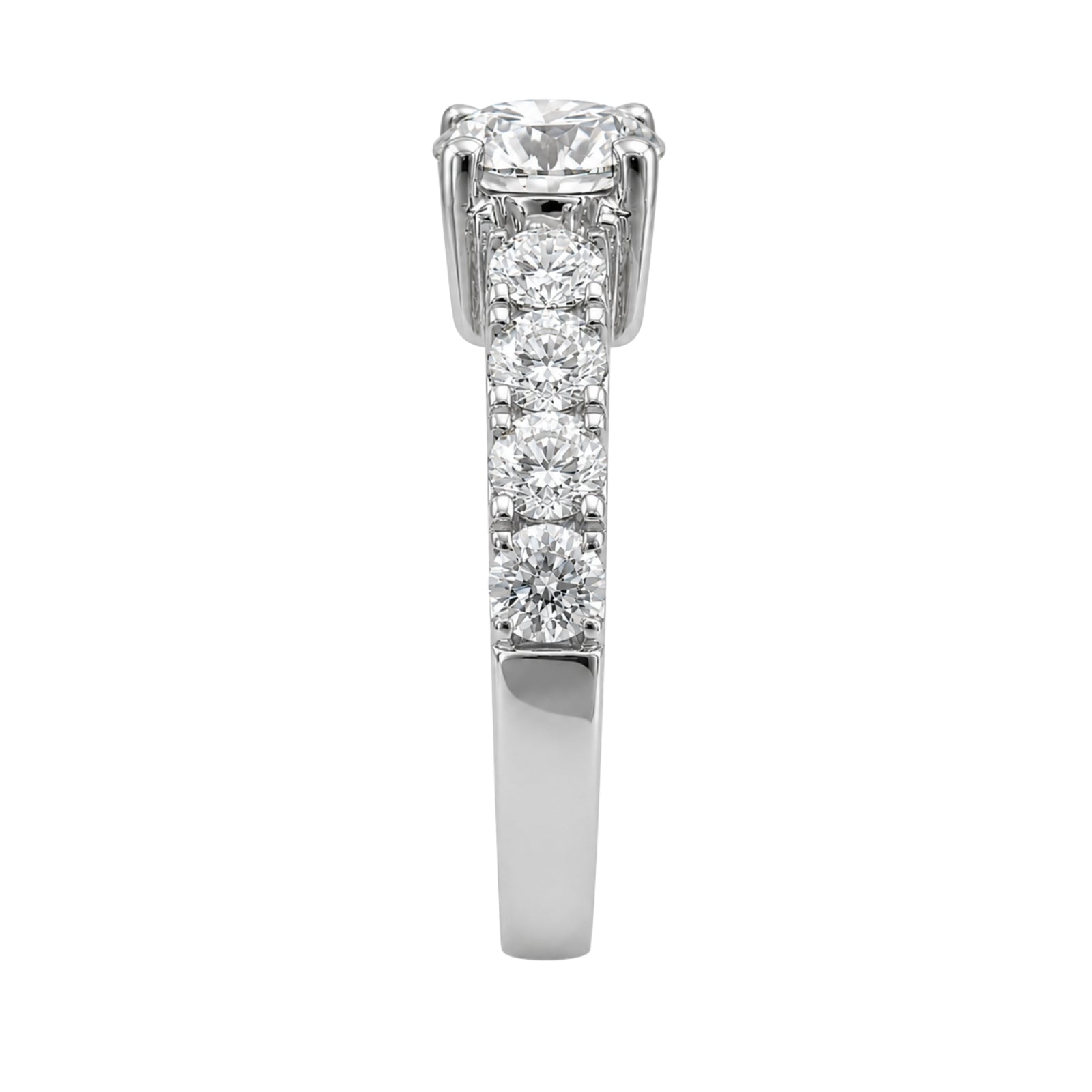 2.00 Carat T.W. Round-cut Lab Grown Diamond (F/VS+) 14K Gold Fashion Ring