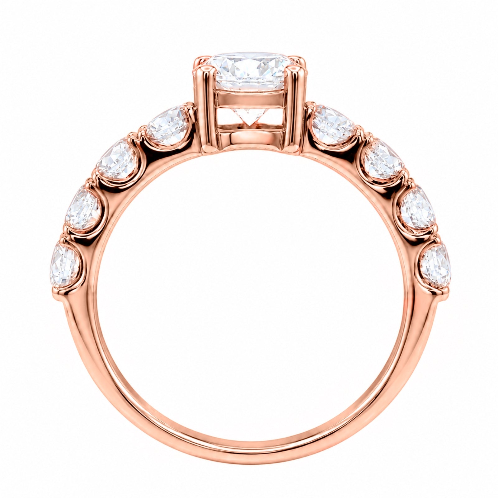 2.00 Carat T.W. Round-cut Lab Grown Diamond (F/VS+) 14K Gold Fashion Ring