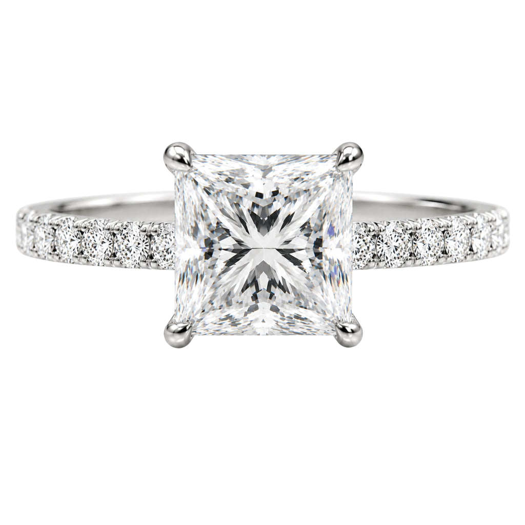 1-6 ctw Princess Solitaire Wedding Ring