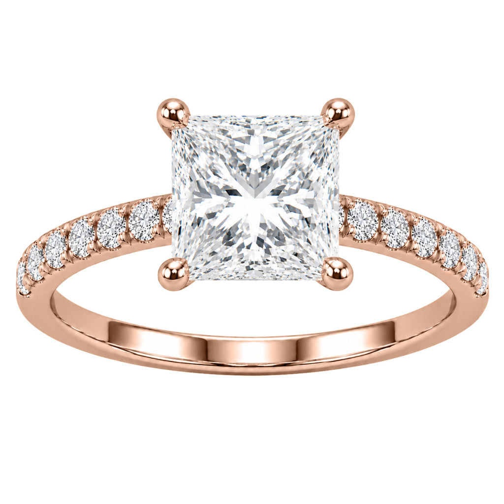 1-6 ctw Princess Solitaire Wedding Ring
