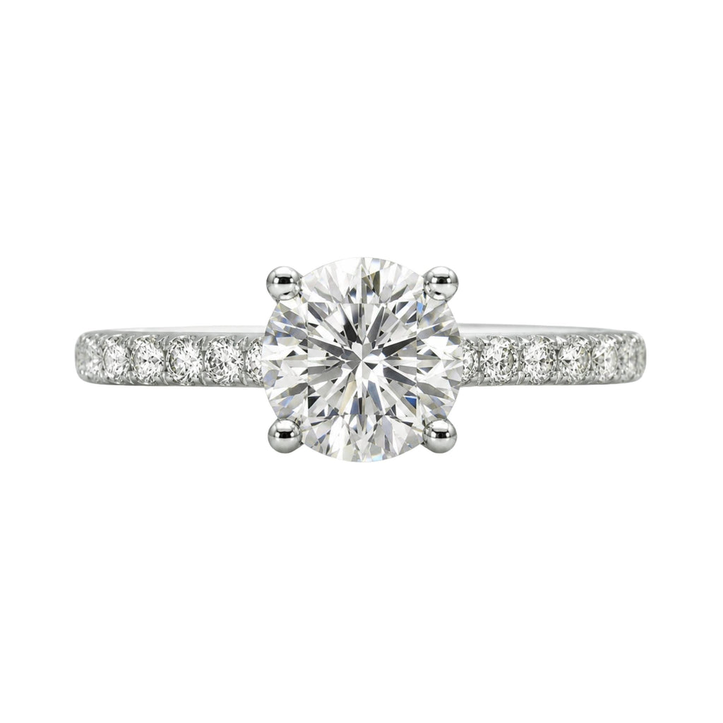 Diamonair Solitaire Band Ring Set - Lab Grown Diamond 14K Gold Solitaire Band Ring