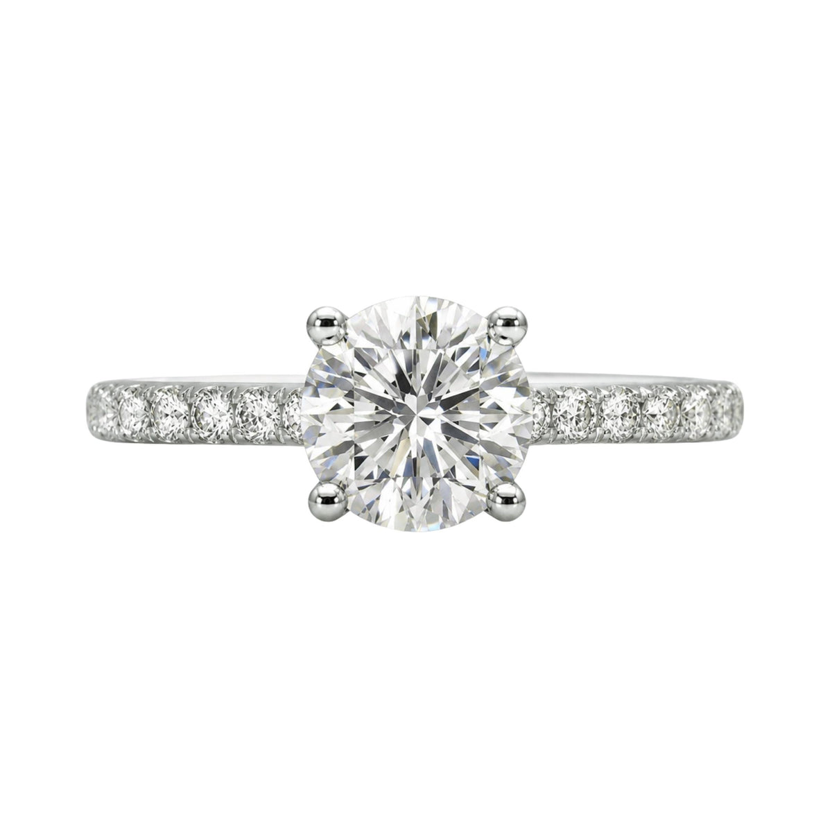 Diamonair Solitaire Band Ring Set - Lab Grown Diamond 14K Gold Solitaire Band Ring