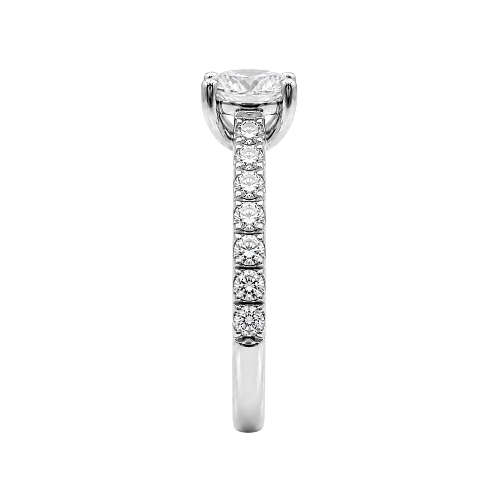 Diamonair Solitaire Band Ring Set - Lab Grown Diamond 14K Gold Solitaire Band Ring