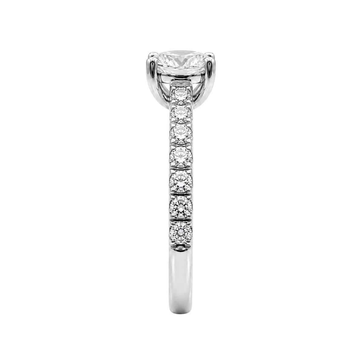 Diamonair Solitaire Band Ring Set - Lab Grown Diamond 14K Gold Solitaire Band Ring