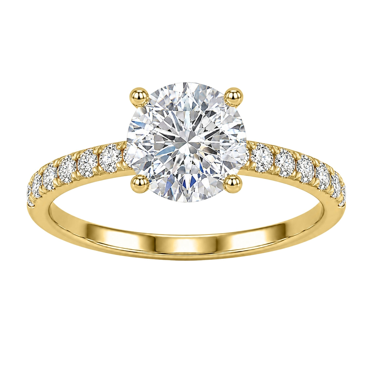1.5-4.5 ctw Round Solitaire Wedding Ring