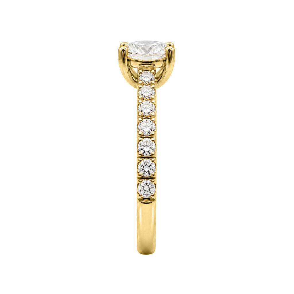 Diamonair Solitaire Band Ring Set - Lab Grown Diamond 14K Gold Solitaire Band Ring