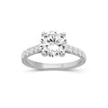 1.50-4.50 Carat T.W. Round-cut Lab Grown Diamond (F/VS+) 14K Gold Solitaire Band Ring