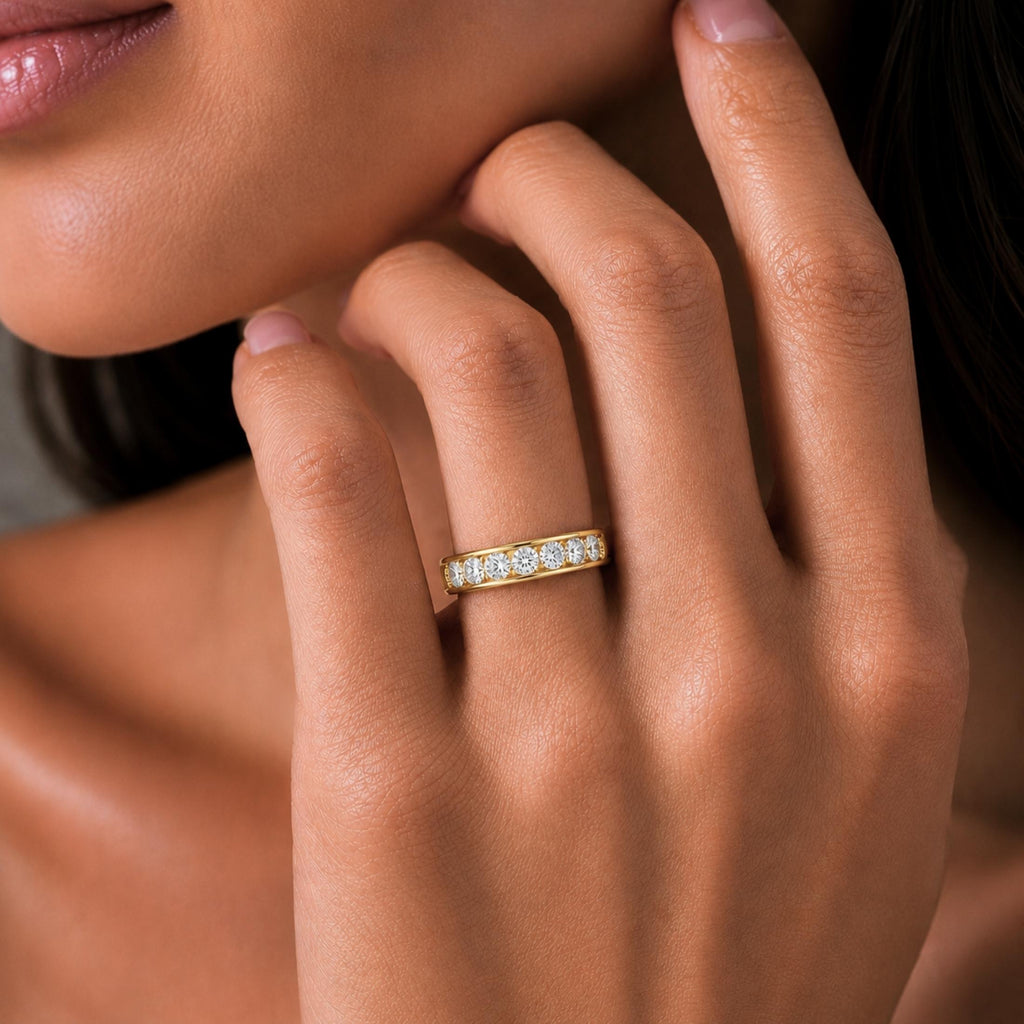 Diamonair 11 Stone Ring set - Lab Grown Diamond 14K Gold 11 Stone Ring