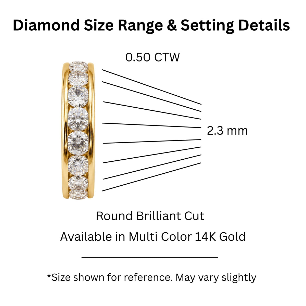 Diamonair 11 Stone Ring set - Lab Grown Diamond 14K Gold 11 Stone Ring