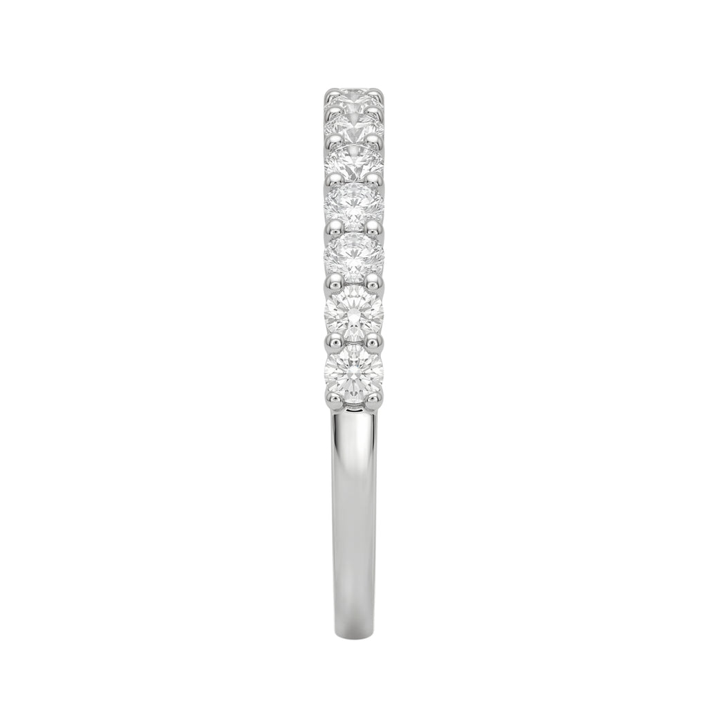 0.50 -1.00 Carat T.W. Round-cut Lab Grown Diamond (F/VS+) 14K Gold 13 Stone Band Ring