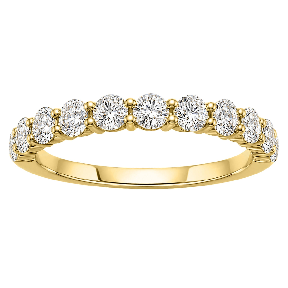 1-3 ctw Round Eleven-Stone Wedding Ring