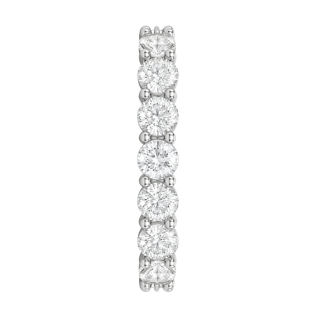 3.00 - 7.00  Carat T.W. Round-cut Lab Grown Diamond (F/VS+) 14K Gold Eternity Band Ring