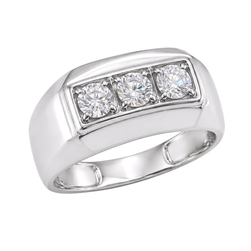 0.5-1 ctw Round Three-Stone Engagement Ring