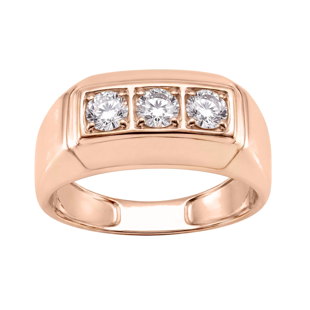 0.5-1 ctw Round Three-Stone Engagement Ring