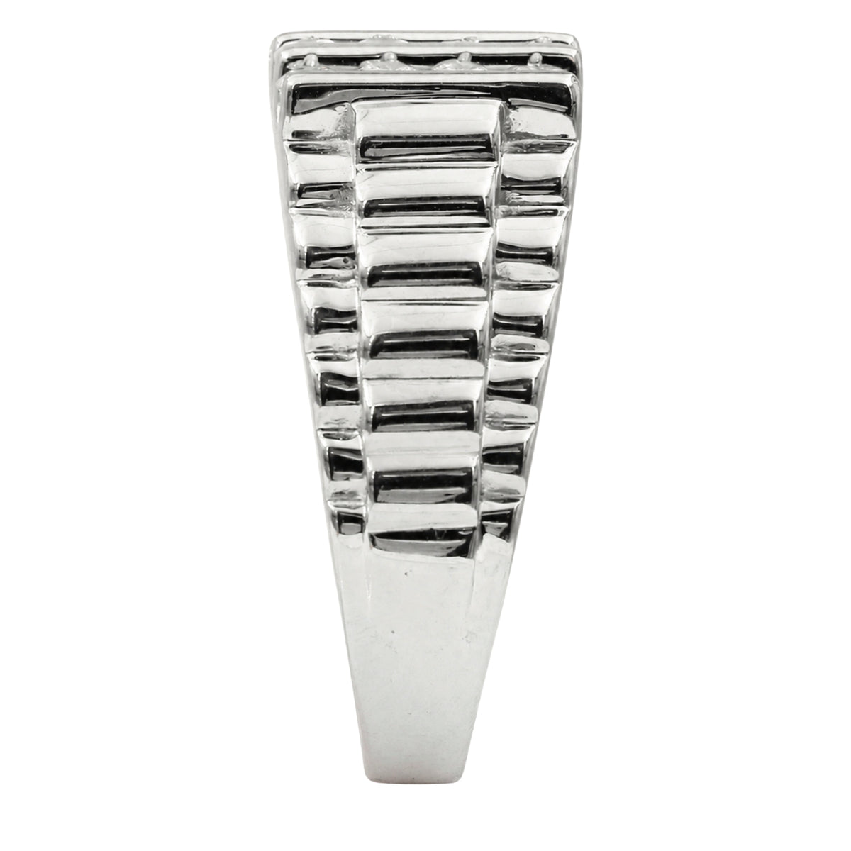 Diamonair 1.00 Carat T.W. Round-cut Lab Grown Diamond (F/VS+) 14K Gold Men's Ring