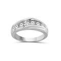 1.00 Carat T.W. Round-cut Lab Grown Diamond (F/VS+) 14K Gold 7 Stone Men's Ring