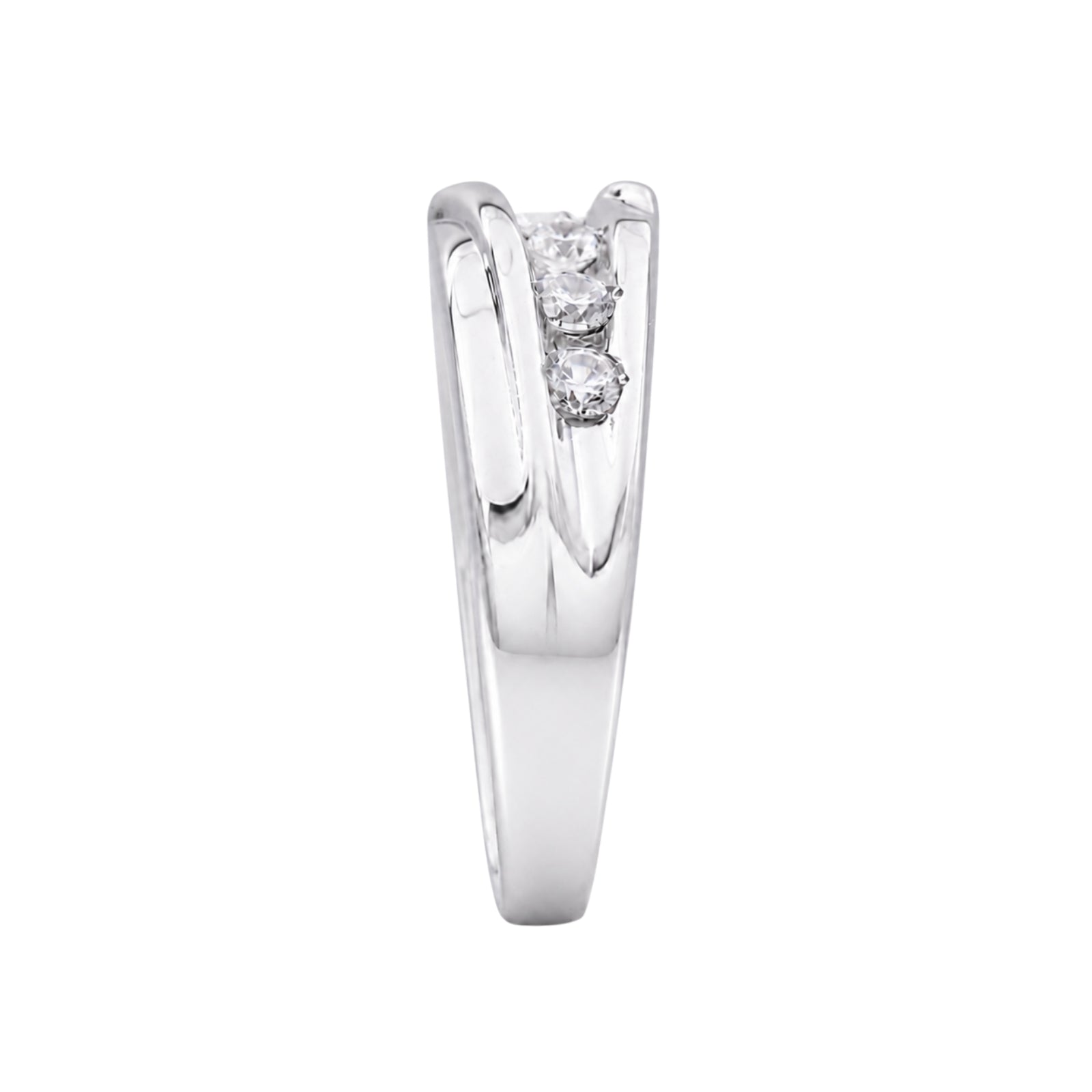 1.00 Carat T.W. Round-cut Lab Grown Diamond (F/VS+) 14K Gold 7 Stone Men's Ring