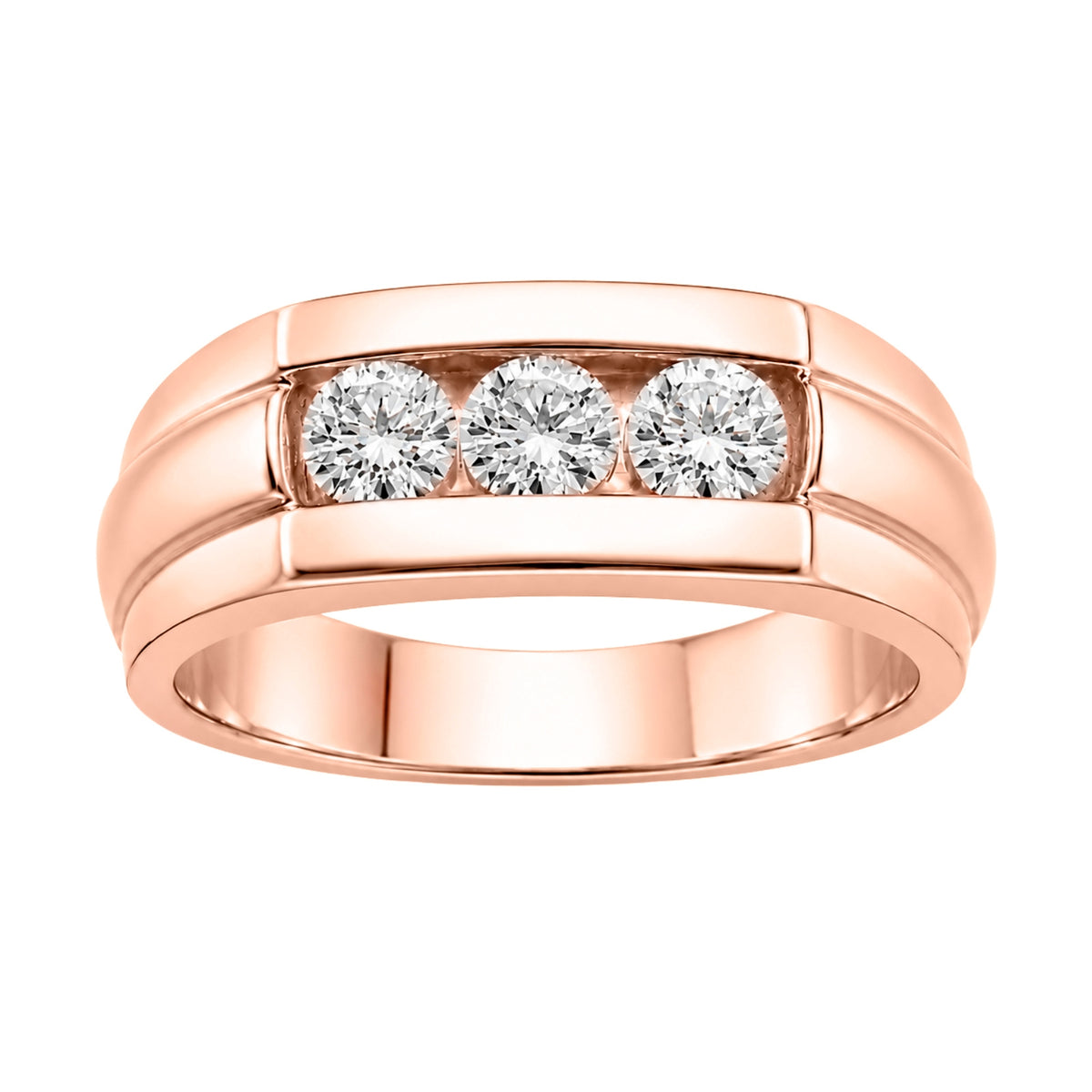 0.5 ctw Round Three-Stone Engagement Ring