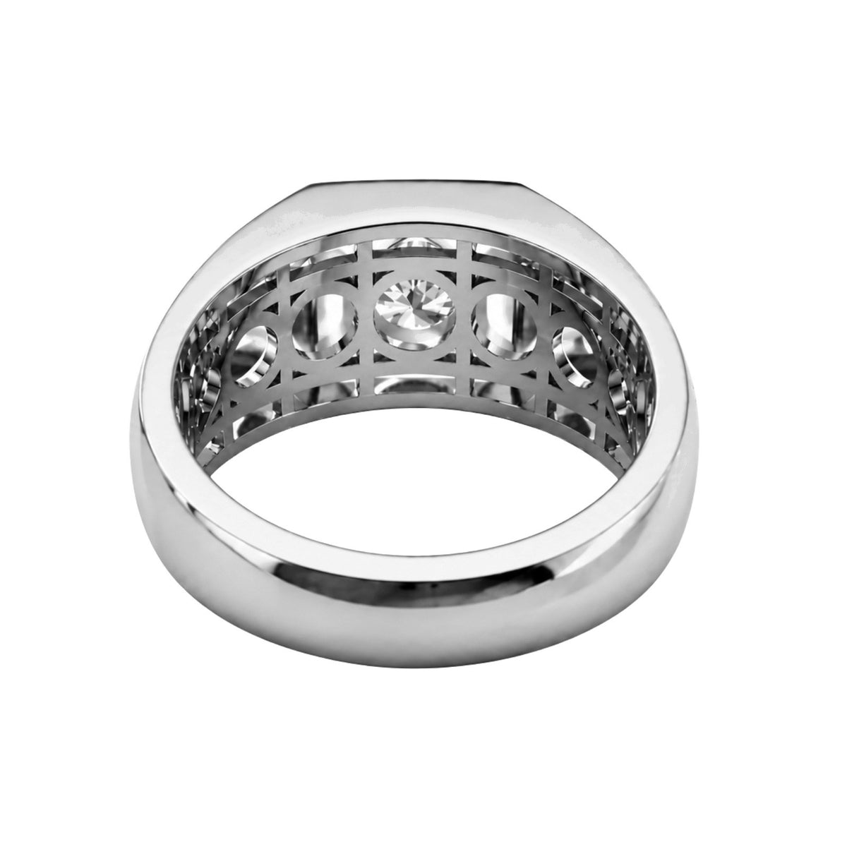 1.00 Carat T.W. Round-cut Lab Grown Diamond (F/VS+) 14K Gold Men's Ring