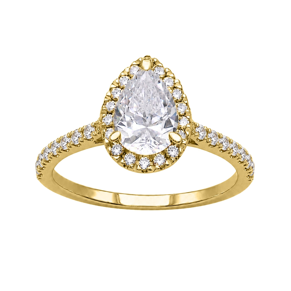 1-3.5 ctw Round Halo Engagement Ring
